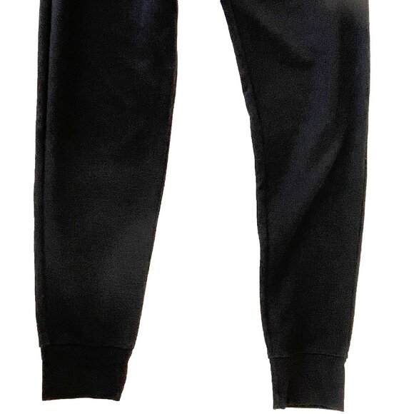 Uniqlo Black Small Ankle Length Knit Dress Pants Elastic Waistband Drawstring - Picture 4 of 12